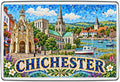 Chichester mosaic fridge magnet