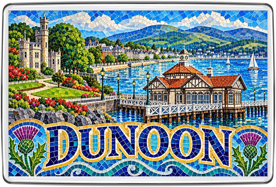 Dunoon mosaic fridge magnet