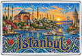 Istanbul mosaic fridge magnet