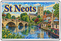 St Neots colourful mosaic fridge magnet travel souvenir