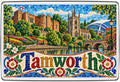 Tamworth mosaic fridge magnet