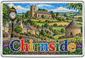 Chirnside Scottish Borders mosaic souvenir fridge magnet