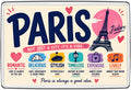 Paris City Personality Fridge Magnet | Romantic French Café Lifestyle Gift