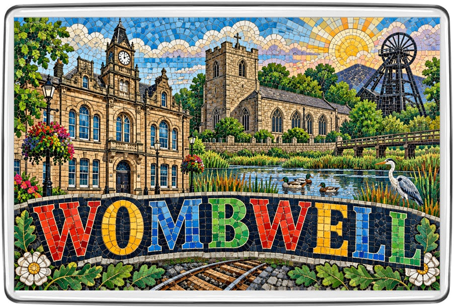 Wombwell mosaic fridge magnet